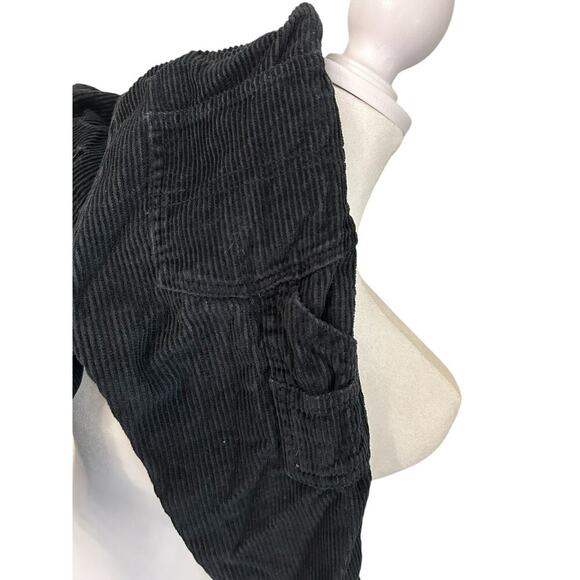 VTG Oshkosh B‘Gosh Black Corduroy Carpenter Vestback Overalls Size 12 Months - Picture 10 of 13